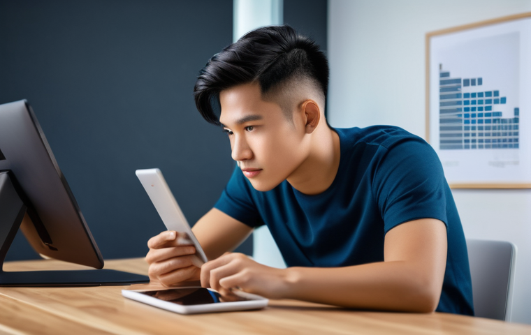 유튜브 쇼츠 콘텐츠 분석 - Image Prompt 1: The Savvy Thai Shorts Creator Analyzing Success**