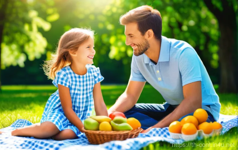 영상 편집 트렌드 2025 - **Prompt 1: A Vibrant Family Picnic in a Sunny Park**
    A cheerful family of three (mother, father...